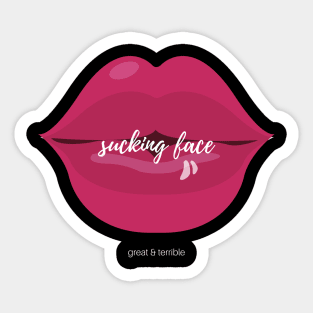 SUCKING FACE (Dark) Sticker